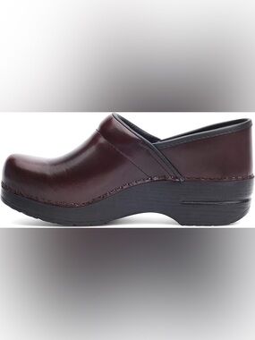 Dansko Women's Professional Cabrio Clog-Slip on, Genuine Leather, Reddish Brown